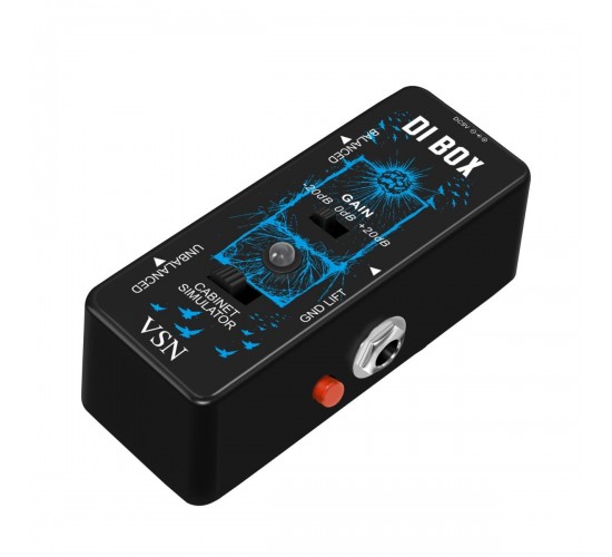 VSN DI BOX LEF-331 Micro-DI с симулятором кабинета и гитарной педалью эффектов True Bypass