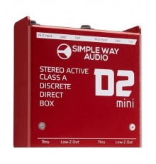 Simpleway Audio D2mini D.I. Box Дибокс, преобразователь сигнала для гитары, активный, стерео