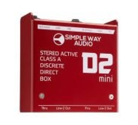 Simpleway Audio D2mini D.I. Box Дибокс, преобразователь сигнала для гитары, активный, стерео