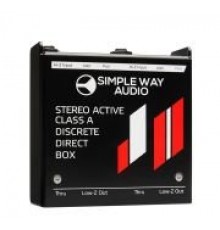 Simpleway Audio J2mini D.I. Box Дибокс, преобразователь сигнала для гитары, активный, стерео