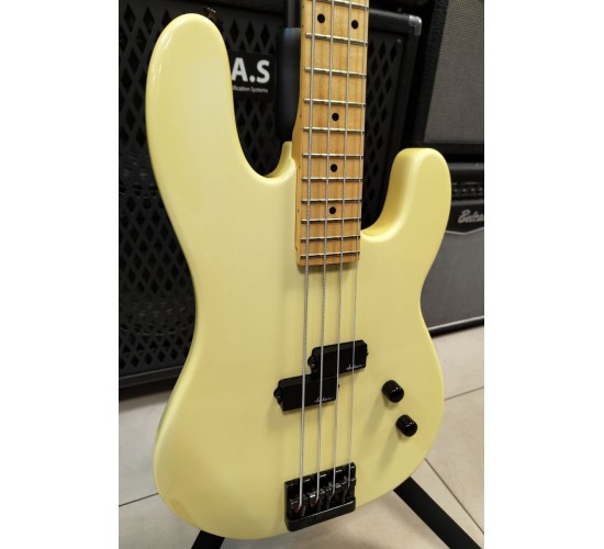 Charvel 1B PB Precision Bass бас-гитара состаренный белый, Япония USED