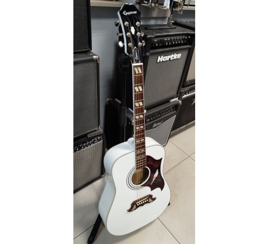 Epiphone Limited Edition Dove PRO Alpine White электроакустическая гитара USED