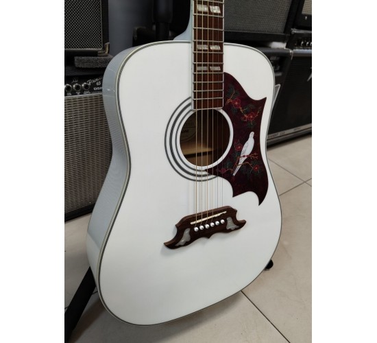 Epiphone Limited Edition Dove PRO Alpine White электроакустическая гитара USED