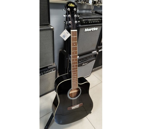 Aria AWN-15CE BK электроакустическая гитара, цвет черный УЦЕНКА