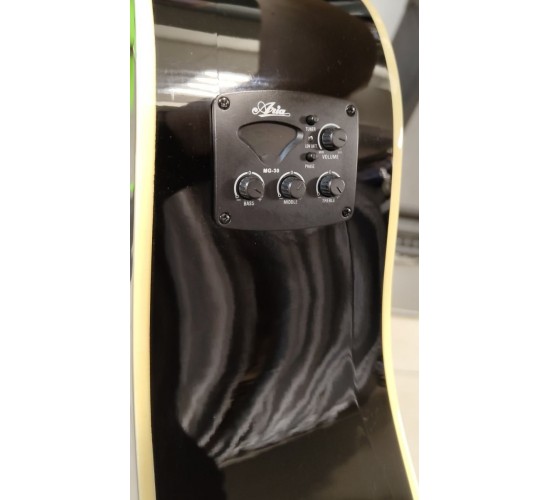 Aria AWN-15CE BK электроакустическая гитара, цвет черный УЦЕНКА