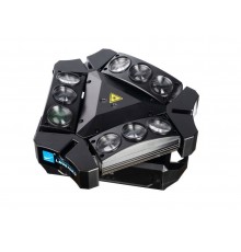 Big Dipper LM0910RG Моторизированный прожектор смены цвета (колорчэнджер) паук, с лазером, 9х10Вт