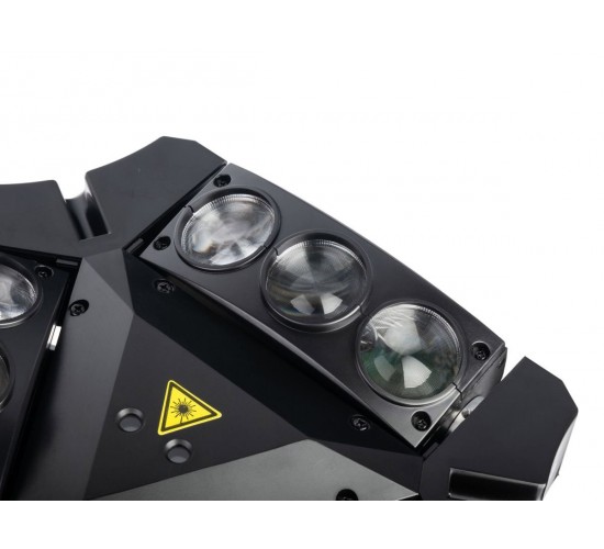 Big Dipper LM0910RG Моторизированный прожектор смены цвета (колорчэнджер) паук, с лазером, 9х10Вт