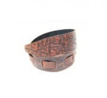 Fidel FL8018LT Leather Tigina Ремень для гитары, кожаный, 7 см, цвет Корица