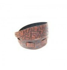 Fidel FL8018LT Leather Tigina Ремень для гитары, кожаный, 7 см, цвет Корица