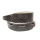 Fidel FL660337L11 Leather 11 Ремень для гитары, кожаный, черный кофе, тиснение рептилия