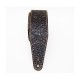Fidel FL660337L11 Leather 11 Ремень для гитары, кожаный, черный кофе, тиснение рептилия