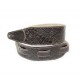Fidel FL660337L11 Leather 11 Ремень для гитары, кожаный, черный кофе, тиснение рептилия