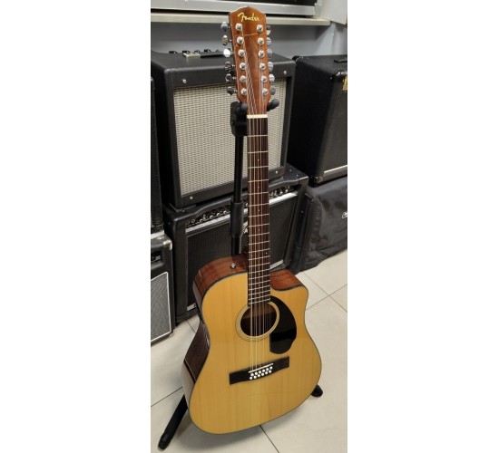 Fender CD-60SCE-12 Nat Dread 12-струнная электроакустическая гитара USED