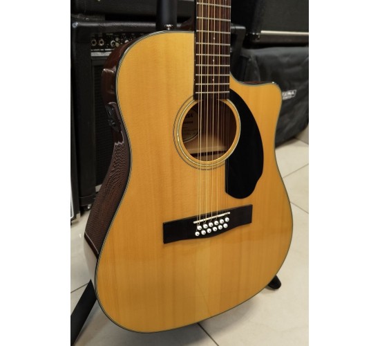 Fender CD-60SCE-12 Nat Dread 12-струнная электроакустическая гитара USED