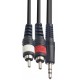 Force FLC-10/1,5 аудио шнур 2хRCA(m)-Jack mini stereo (1,5м)