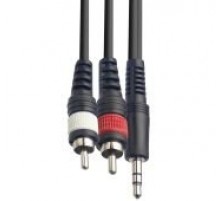 Force FLC-10/1,5 аудио шнур 2хRCA(m)-Jack mini stereo (1,5м)