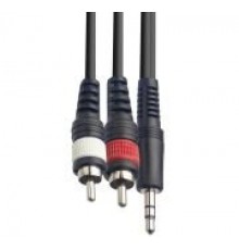 Force FLC-10/1,5 аудио шнур 2хRCA(m)-Jack mini stereo (1,5м)