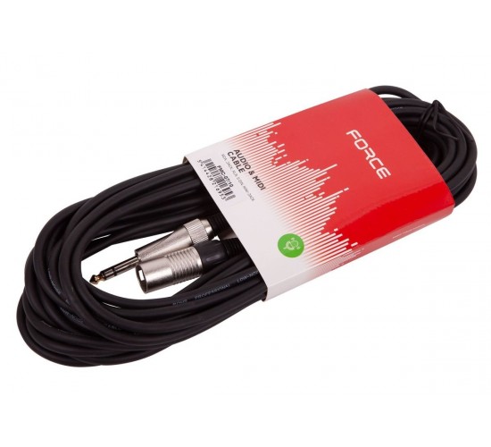 Force FMC-07/10 Шнур аудио балансный Jack 1/4 stereo-XLR(M), 10 метров