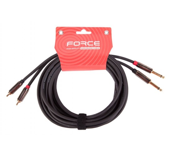 Force FLC-37/4.5 DLX аудио шнур, 4.5 метра, двойной RCA - jack mono