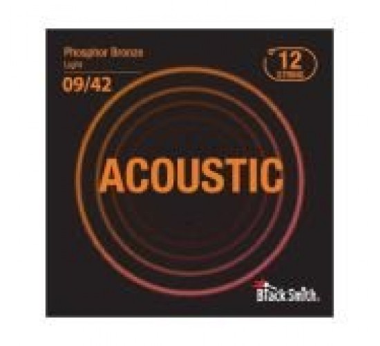 BlackSmith Phosphor Bronze Light 9/42 12 String струны для 12-стр акуст гитары, 9-42, фосфор бронза