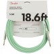 Fender 18.6 Original Instr. Cable SFG Surf Green инструментальный кабель, зеленый, длина 5.5м