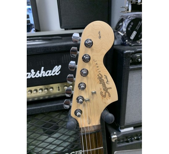 Fender Squier Affinity Stratocaster HSS электрогитара, цвет Olympic White USED