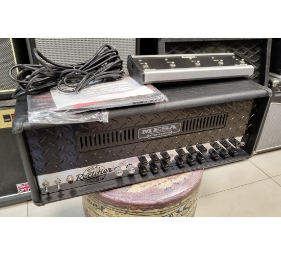 Mesa Boogie Dual Rectifier Solo Head 100 Black Face ламповый гитарный усилитель + футсвич США USED