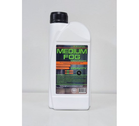 EcoFog EF-Gravity-1L Жидкость для дым машин, средний дым, 1л