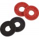 Fender strap blocks резиновые замки для ремня (стрэплоки) 4 шт., черные + красные