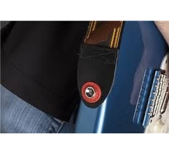 Fender strap blocks резиновые замки для ремня (стрэплоки) 4 шт., черные + красные
