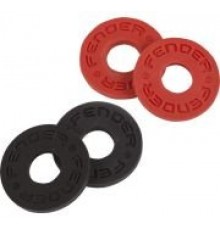 Fender strap blocks резиновые замки для ремня (стрэплоки) 4 шт., черные + красные