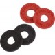 Fender strap blocks резиновые замки для ремня (стрэплоки) 4 шт., черные + красные