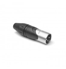 Amphenol AX3M разъем XLR кабельный папа, 3 контакта ,точеные контакты, цвет - никель