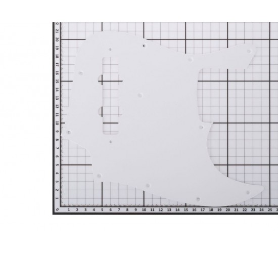 Hosco JB-W1P Защитная накладка для бас-гитары, белая, 1 слой