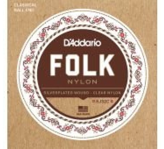 D'Addario EJ32C Folk Nylon Комплект струн для классической/акустической гитары, нейлон
