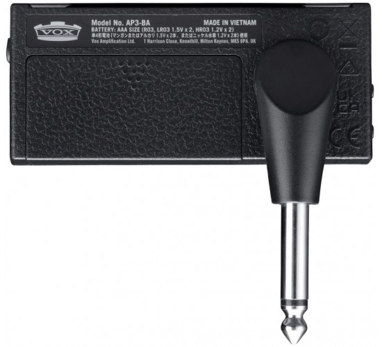 Vox AP3-BA AmPlug 3 Bass Моделирующий гитарный усилитель для наушников со встроенными эффектами