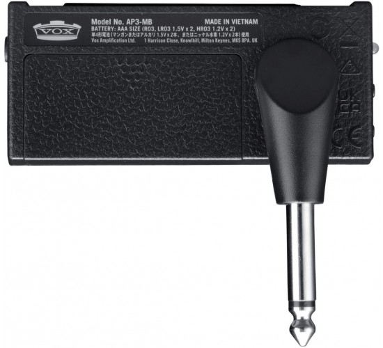 Vox AP3-MB AmPlug 3 Modern Bass Моделирующий гитарный усилитель для наушников со встроенными эффекта