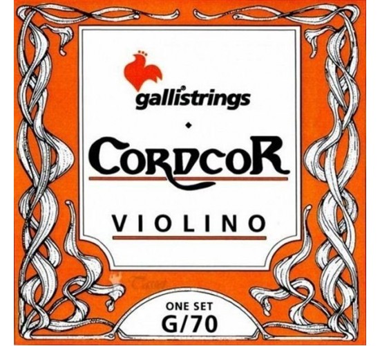 Galli Strings G070 струны для скрипки / 2, 3, 4-я струны с оплёткой из хромированной стали, Италия