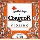 Galli Strings G070 струны для скрипки / 2, 3, 4-я струны с оплёткой из хромированной стали, Италия