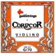 Galli Strings G070 струны для скрипки / 2, 3, 4-я струны с оплёткой из хромированной стали, Италия