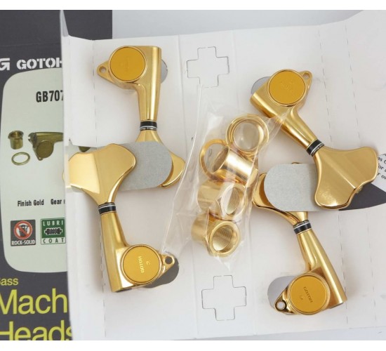 Gotoh GB-707 колки для бас-гитары, 2+2, позолота