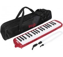 Stagg MELOSTA37 RD пианика, 37 клавиш, цвет красный