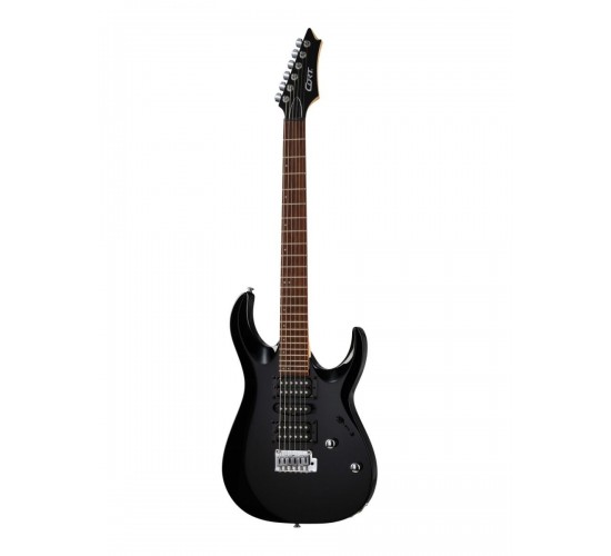 Cort X200 BK электрогитара, Superstrat, цвет чёрный