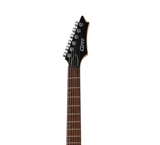 Cort X200 BK электрогитара, Superstrat, цвет чёрный