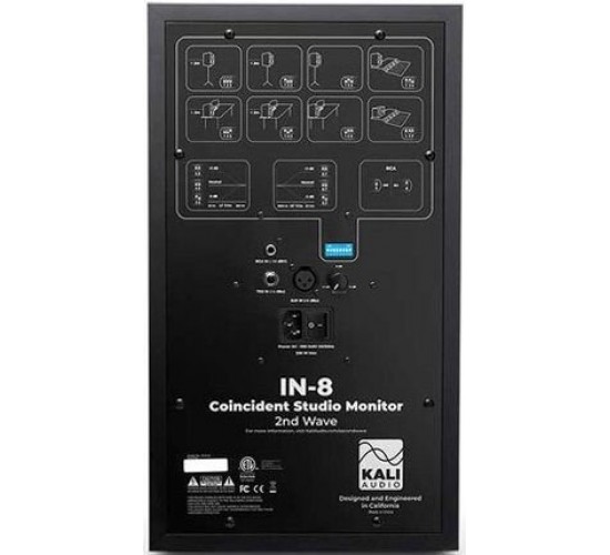 Kali Audio IN-8 V2 3-х полосные профессиональные tri-amp студийные мониторы среднего поля (пара)