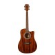 Rockdale Aurora D6 C ALL-MAH Gloss акустическая гитара, дредноут с вырезом, цвет натуральный