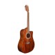 Rockdale Aurora D6 C ALL-MAH Gloss акустическая гитара, дредноут с вырезом, цвет натуральный