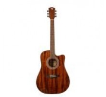 Rockdale Aurora D6 C ALL-MAH Gloss акустическая гитара, дредноут с вырезом, цвет натуральный