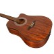 Rockdale Aurora D6 C ALL-MAH Gloss акустическая гитара, дредноут с вырезом, цвет натуральный