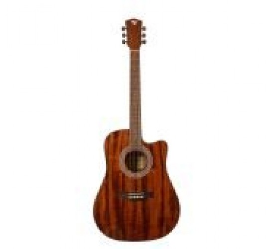 Rockdale Aurora D6 C ALL-MAH Gloss акустическая гитара, дредноут с вырезом, цвет натуральный